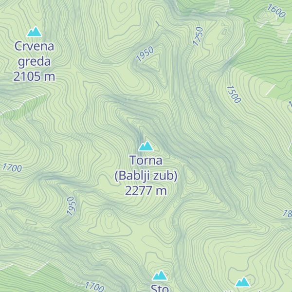 Map of Torna (Bablji zub)