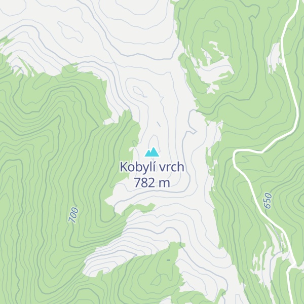 Map of Kobylí vrch