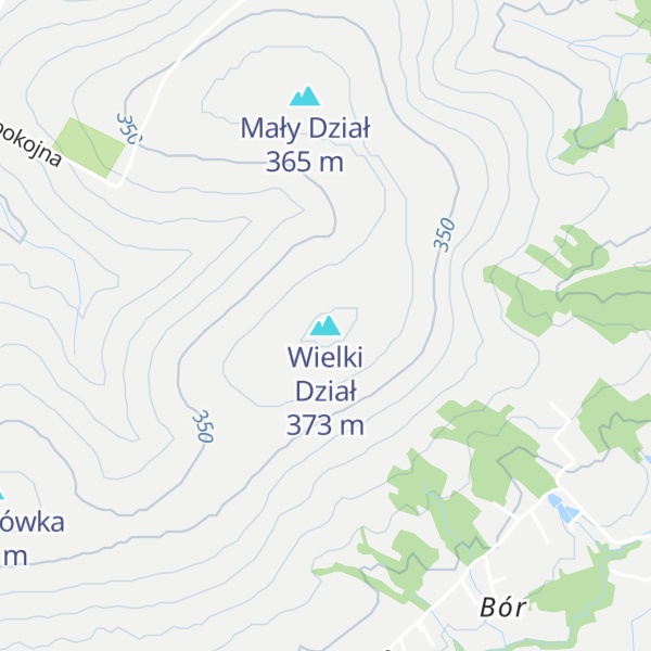 Map of Wielki Dział