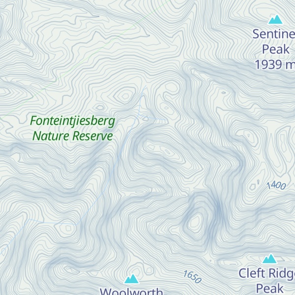 Map of Mount Brodie