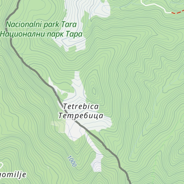 Map of Tetrebica