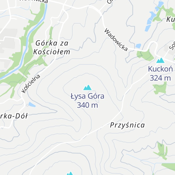 Map of Łysa Góra
