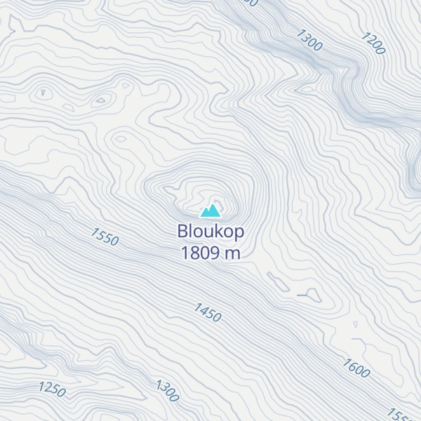 Map of Bloukop