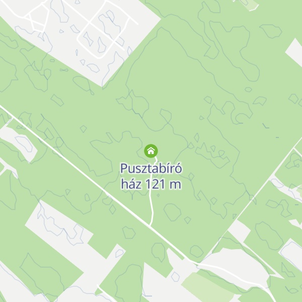 Map of Pusztabíró ház