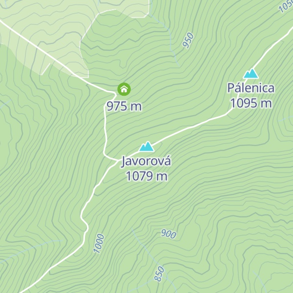 Map of Javorová
