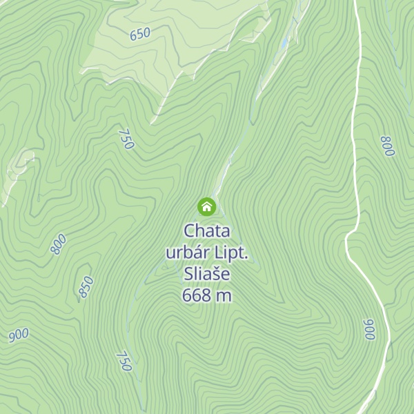 Map of Chata urbár Lipt. Sliaše