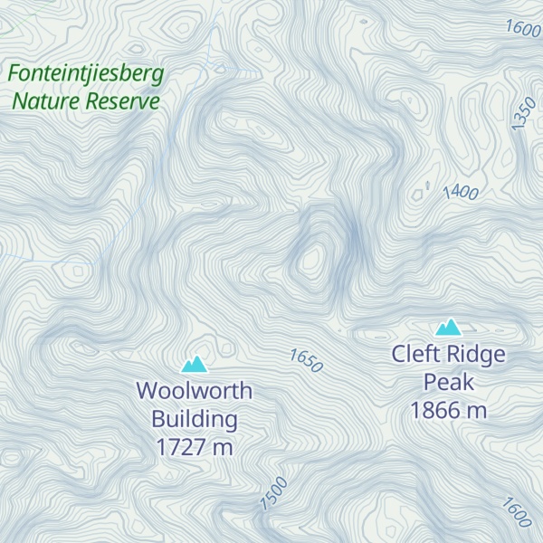 Map of Horseshoe Peak