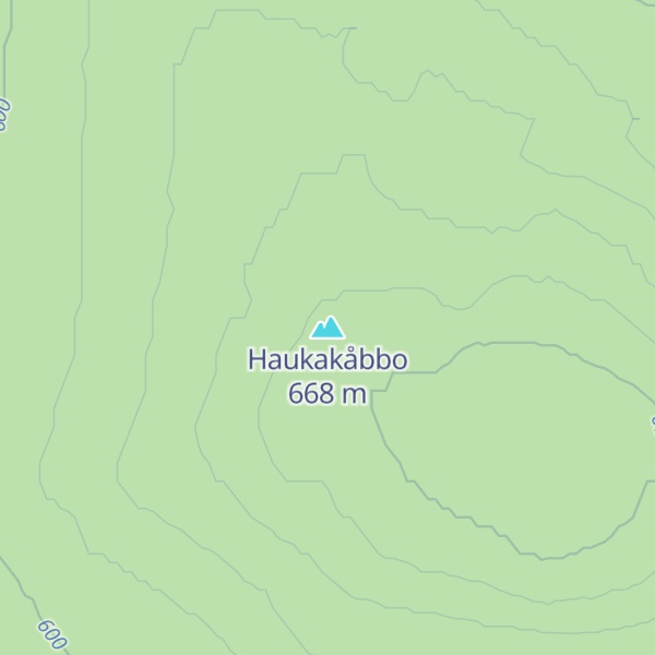 Map of Haukakåbbo