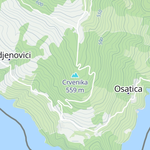 Map of Crvenika