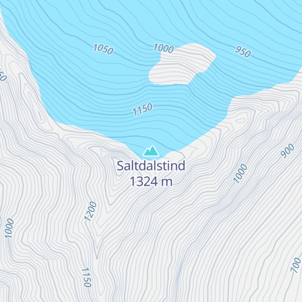 Map of Saltdalstind