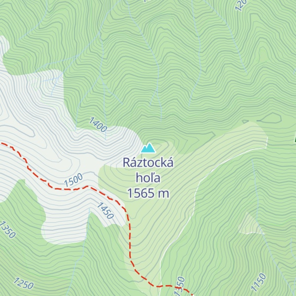 Map of Ráztocká hoľa