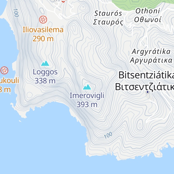 Map of Imerovigli