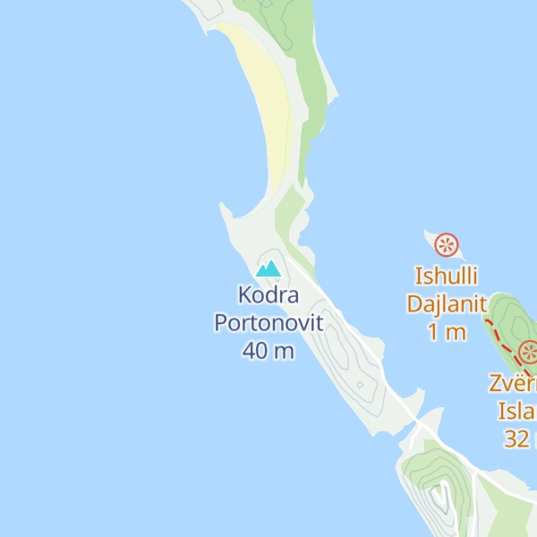 Map of Kodra Portonovit
