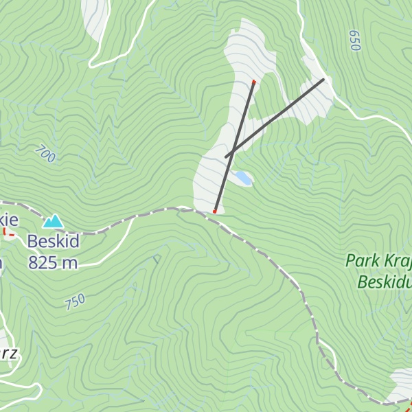 Map of Chatka pod Łamaną Skałą