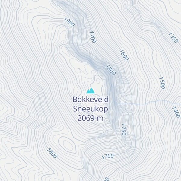 Map of Bokkeveld Sneeukop