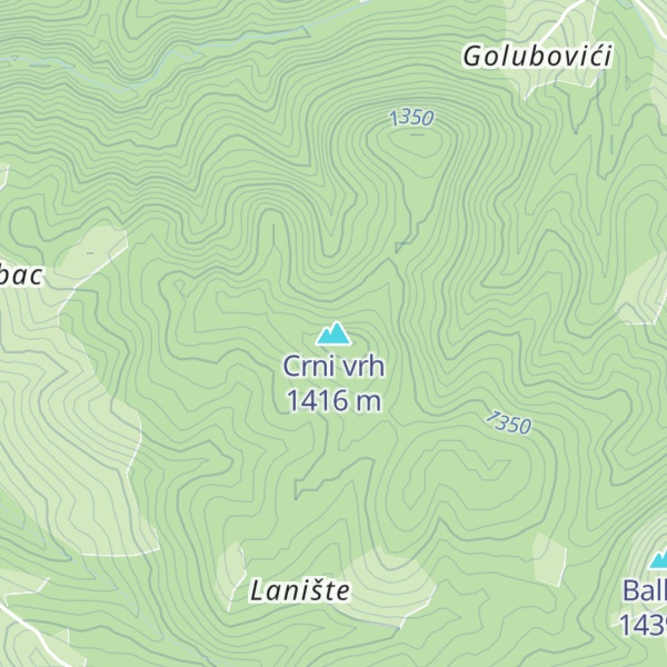 Map of Crni vrh