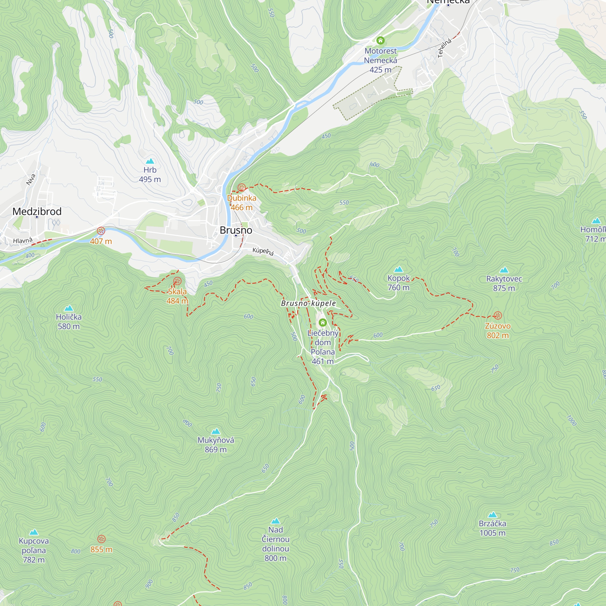 Pitný Pavilón map