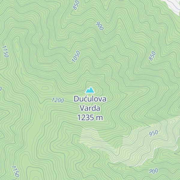 Map of Dućulova Varda