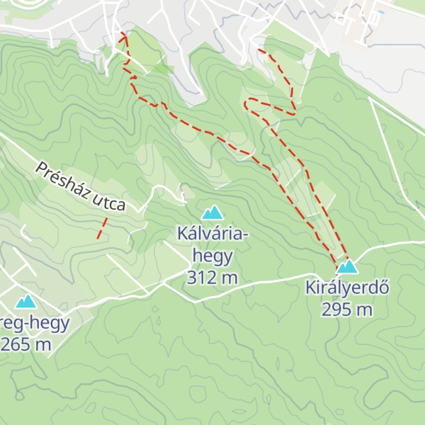Map of Kálvária-hegy