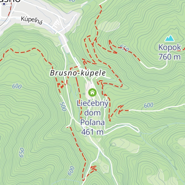 Map of Liečebný dom Poľana