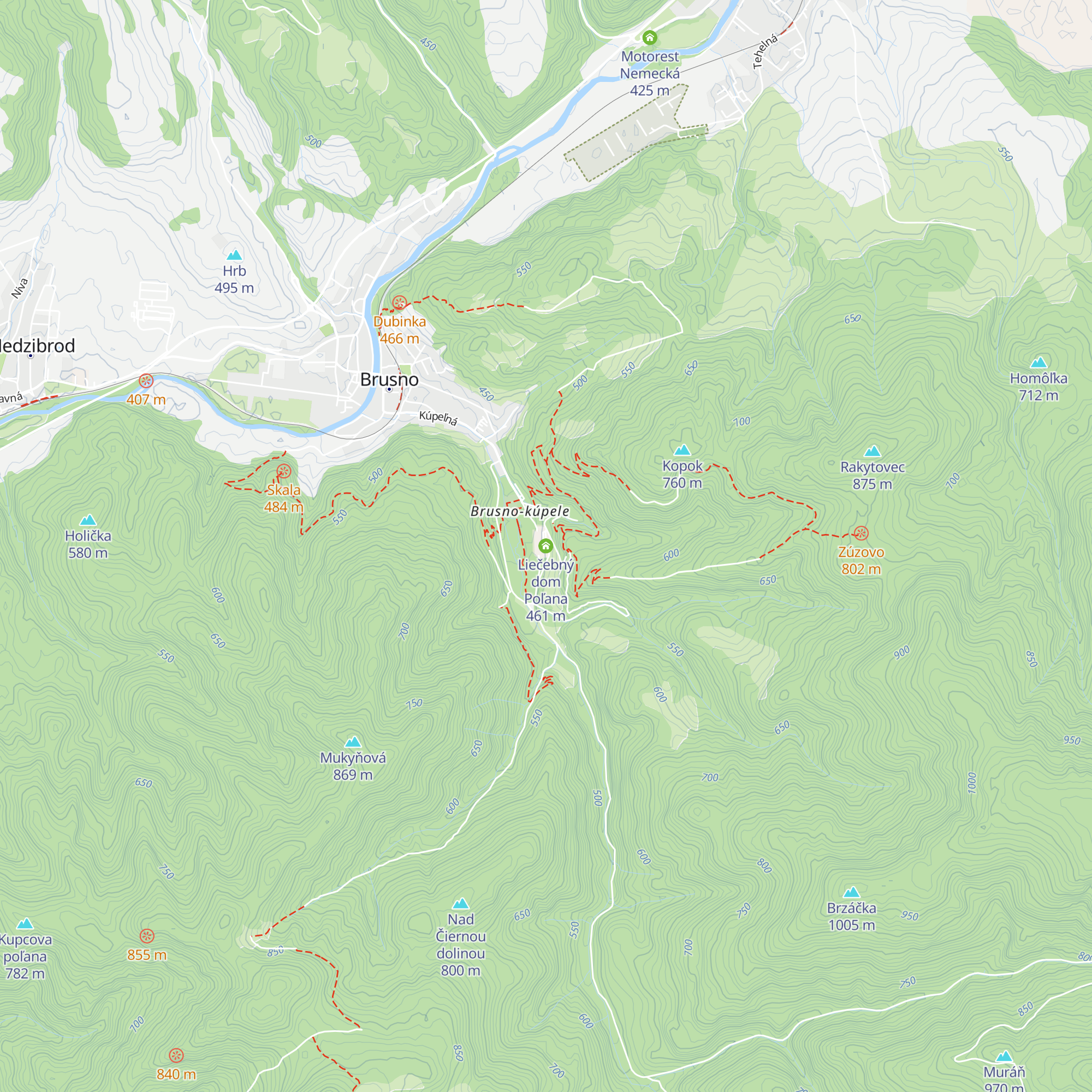 Liečebný dom Poľana map