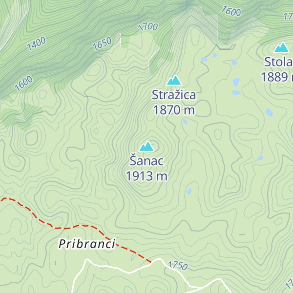Map of Šanac
