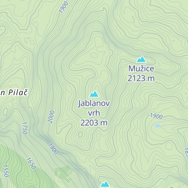Map of Jablanov vrh