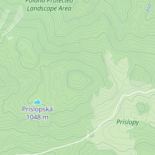 Map of Želobudzská Skalka