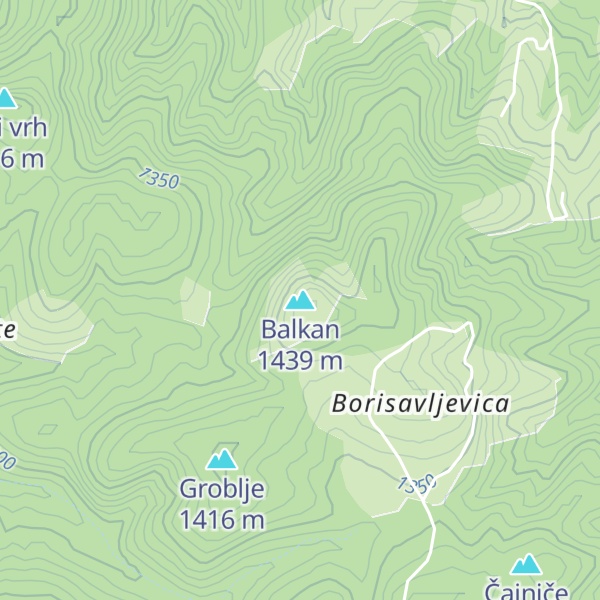 Map of Balkan