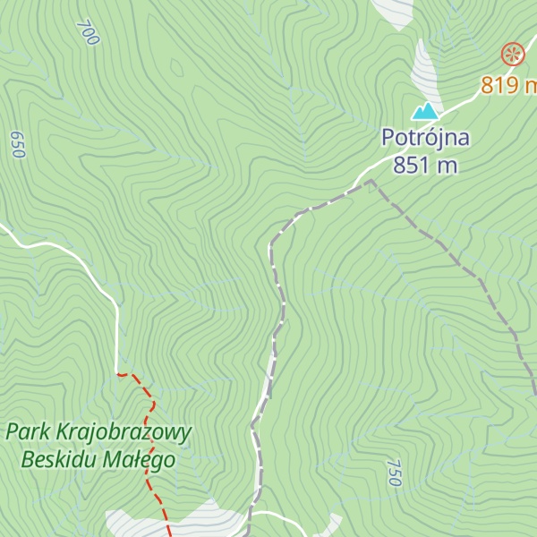 Map of Na Beskidzie