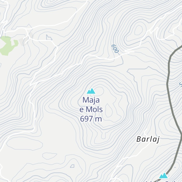 Map of Maja e Mols