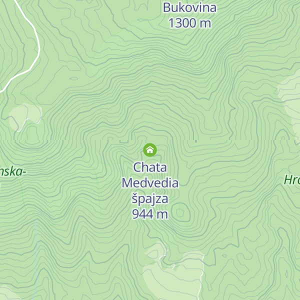 Map of Chata Medvedia špajza