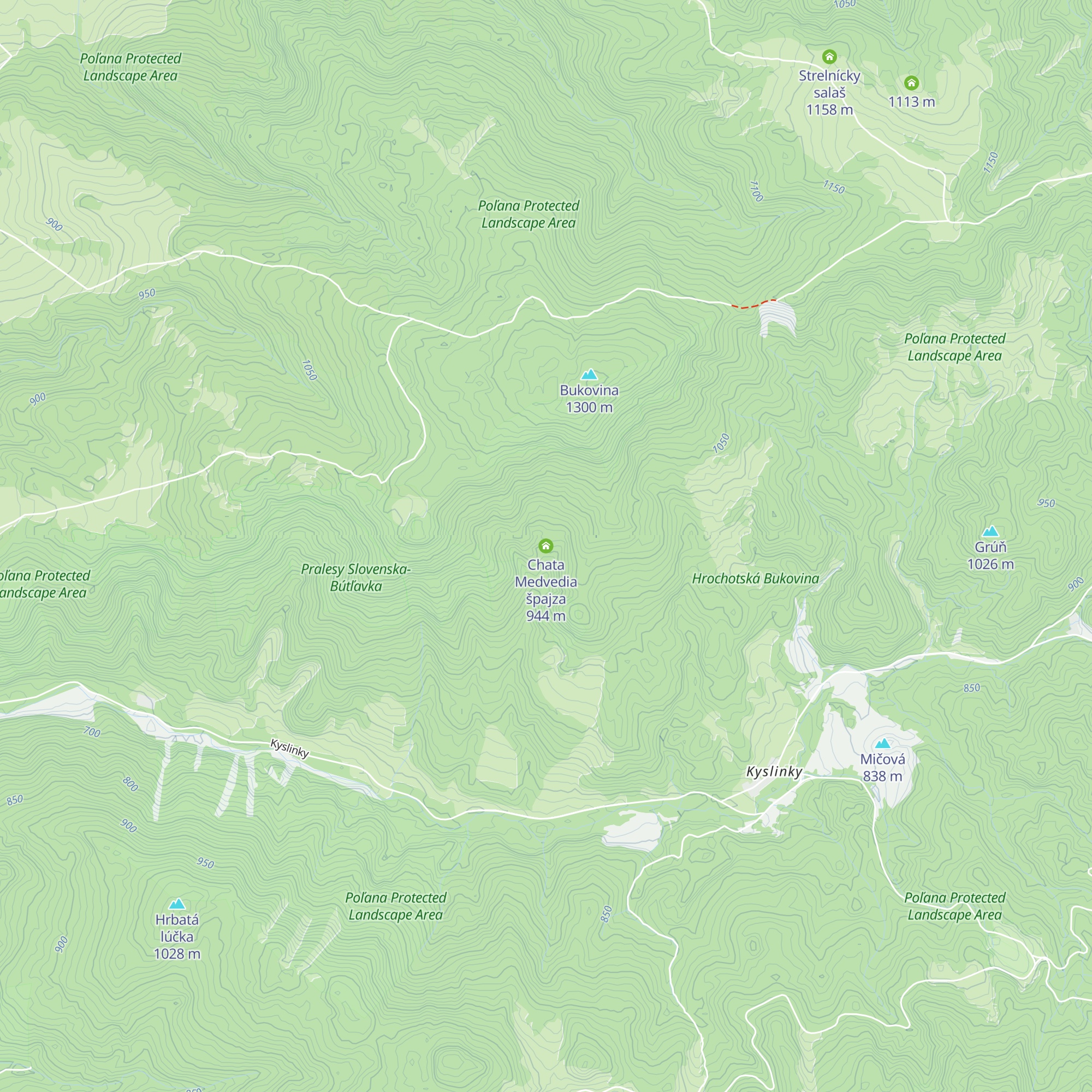 Chata Medvedia špajza map