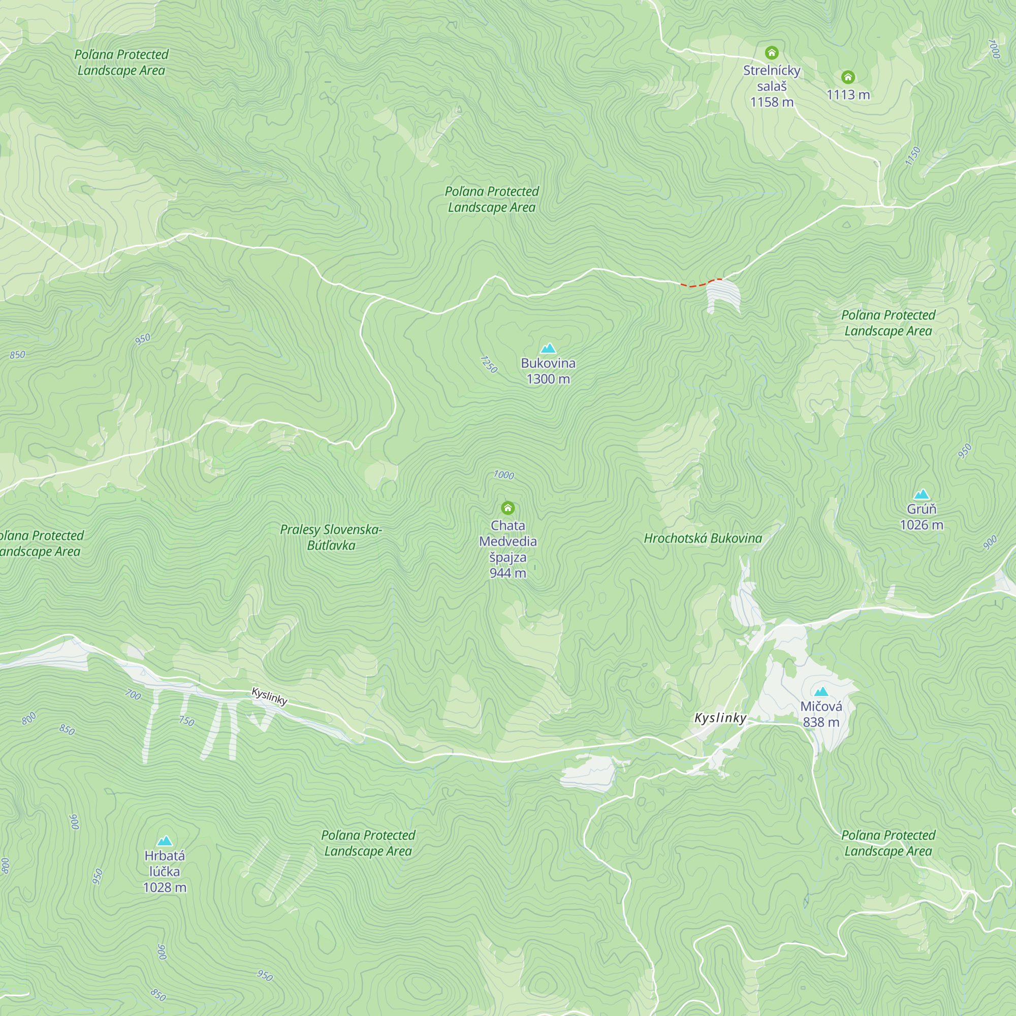 Chata Medvedia špajza map
