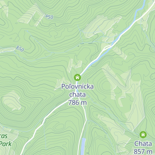 Map of Poľovnícka chata