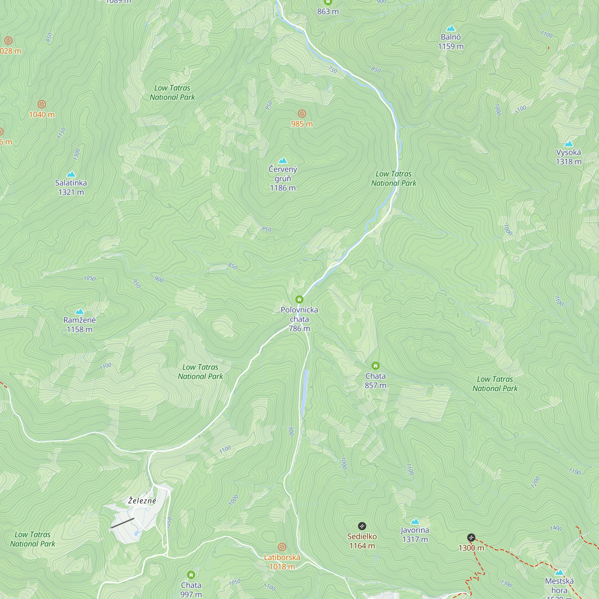 Poľovnícka chata map