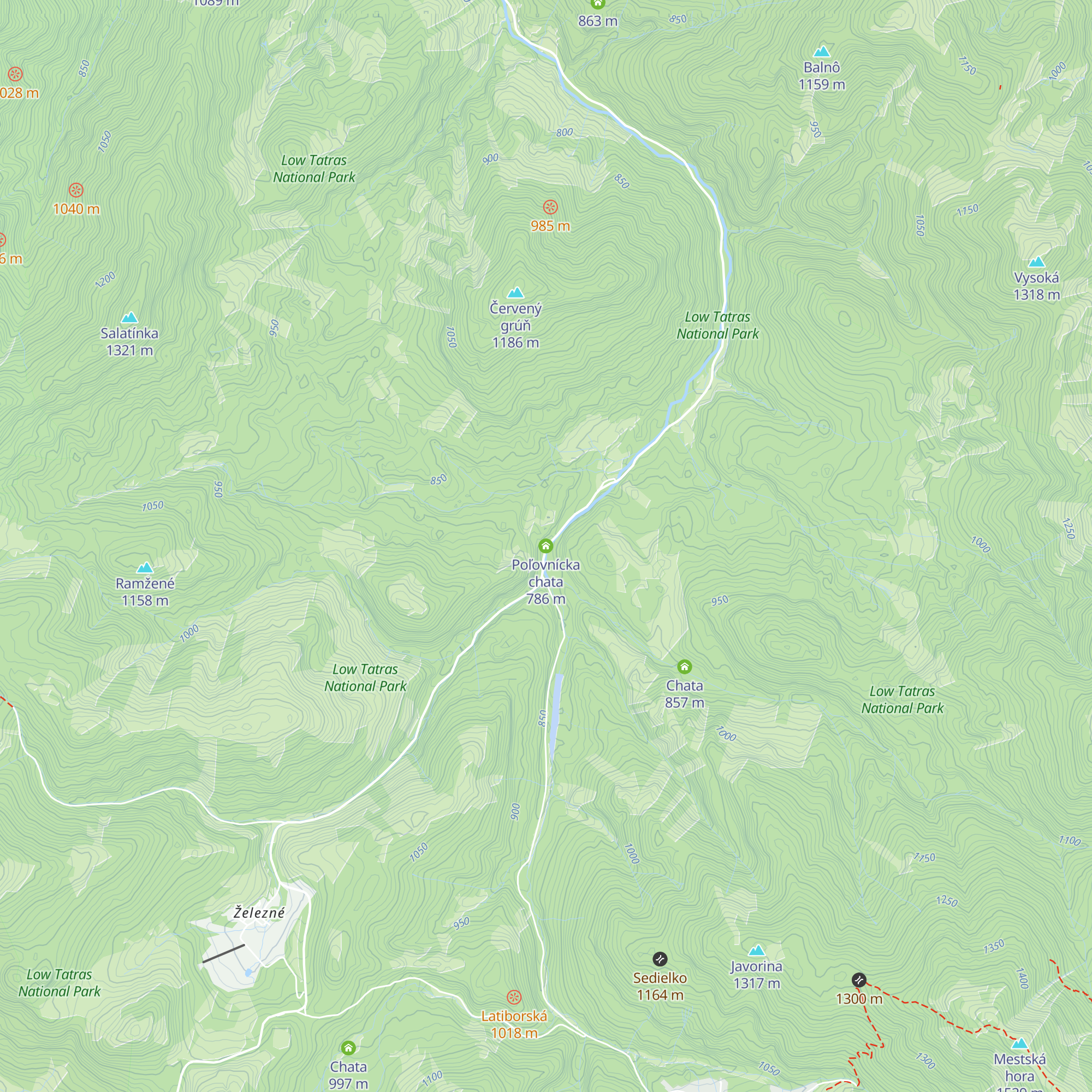 Poľovnícka chata map