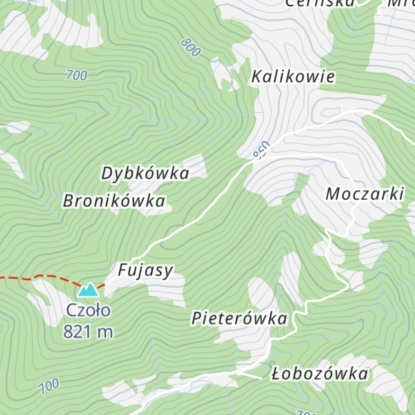 Map of Miziowy Groń