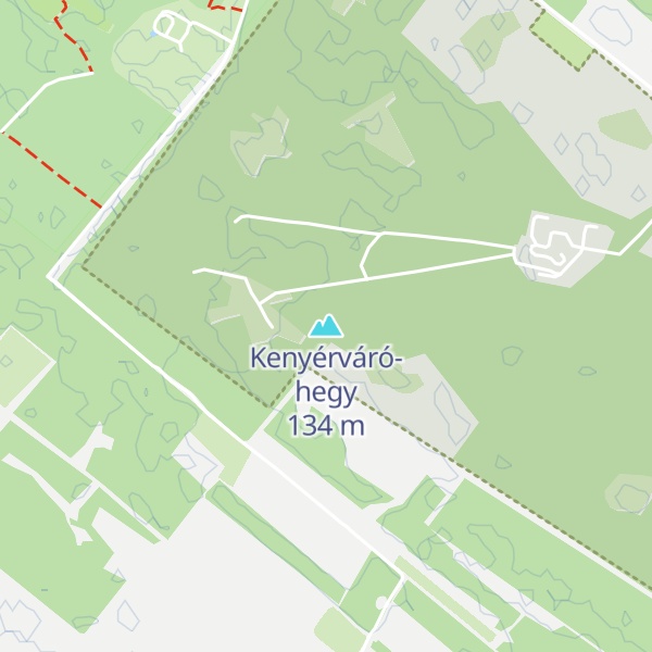 Map of Kenyérváró-hegy