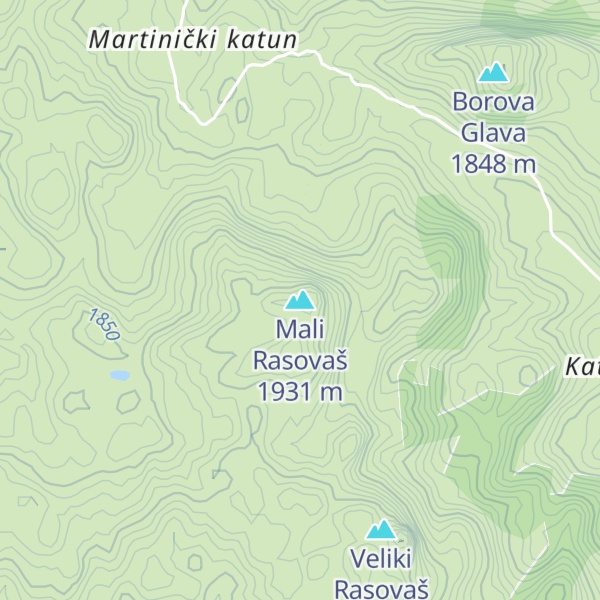 Map of Mali Rasovaš