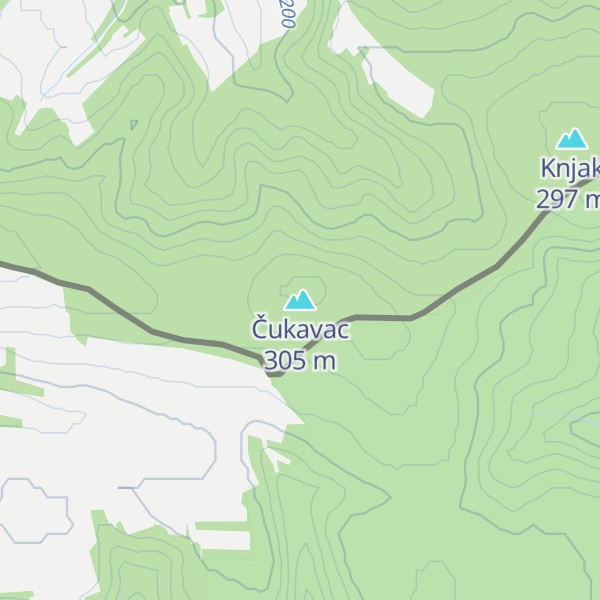 Map of Čukavac