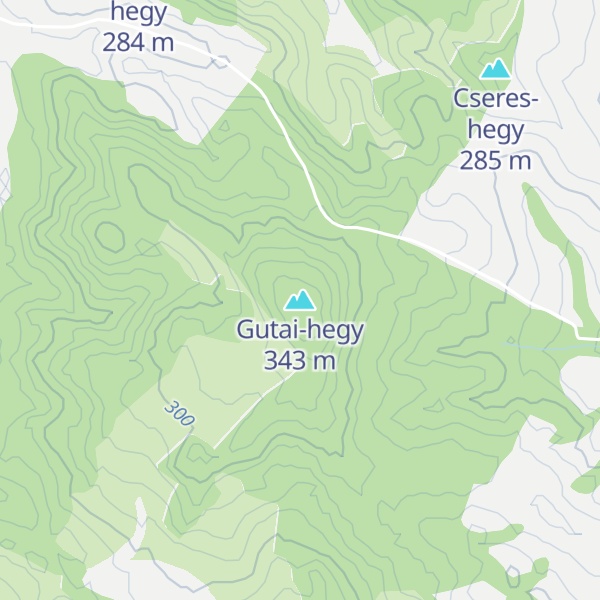 Map of Gutai-hegy