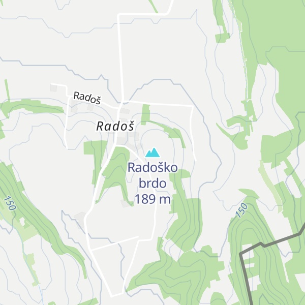 Map of Radoško brdo