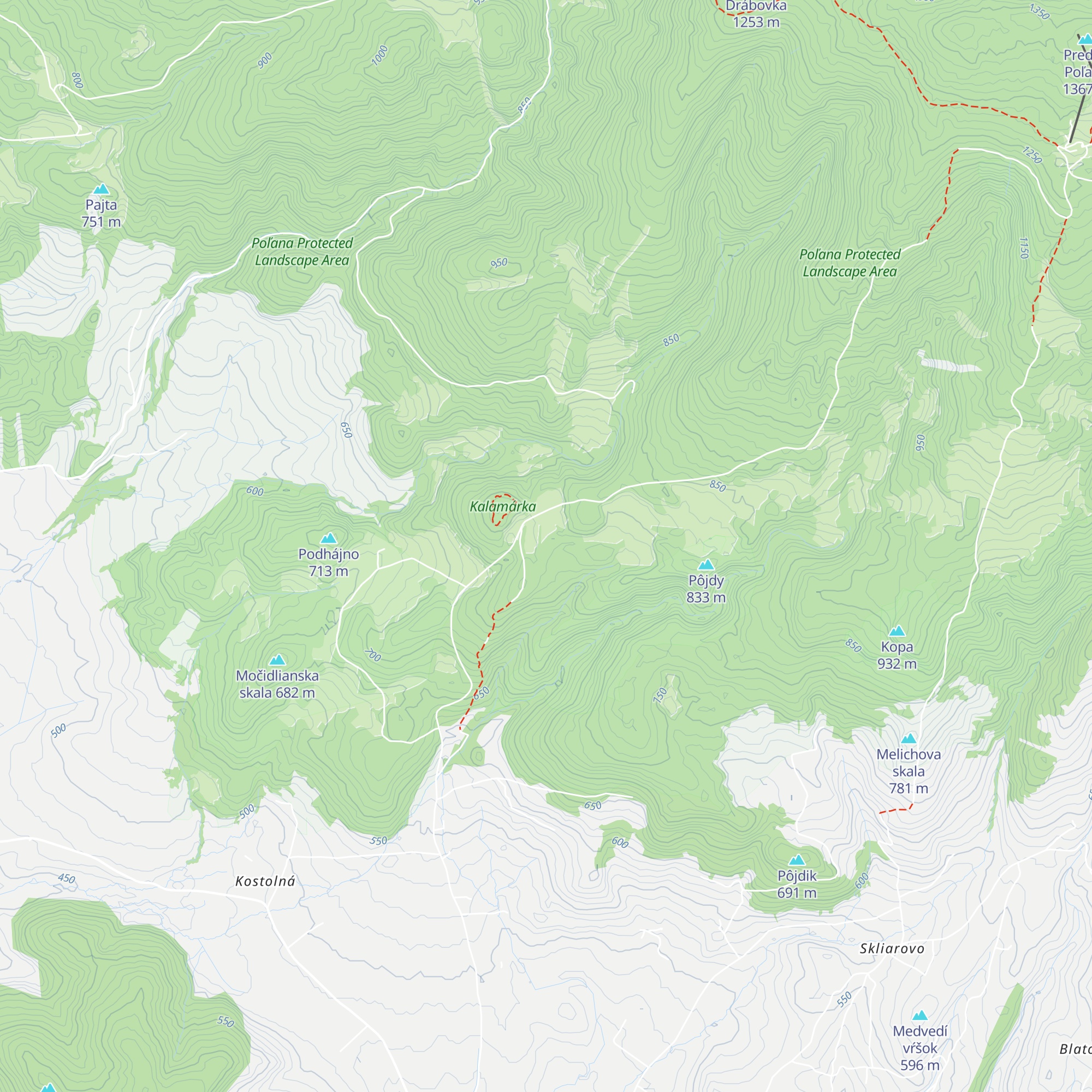 Chatka Ruženka map