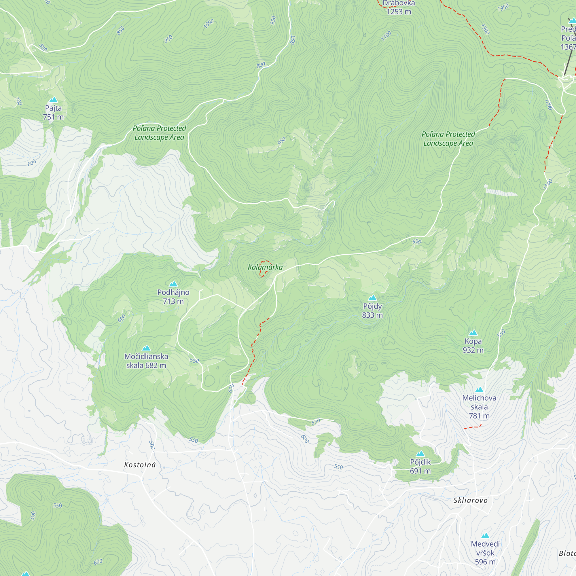Chatka Ruženka map