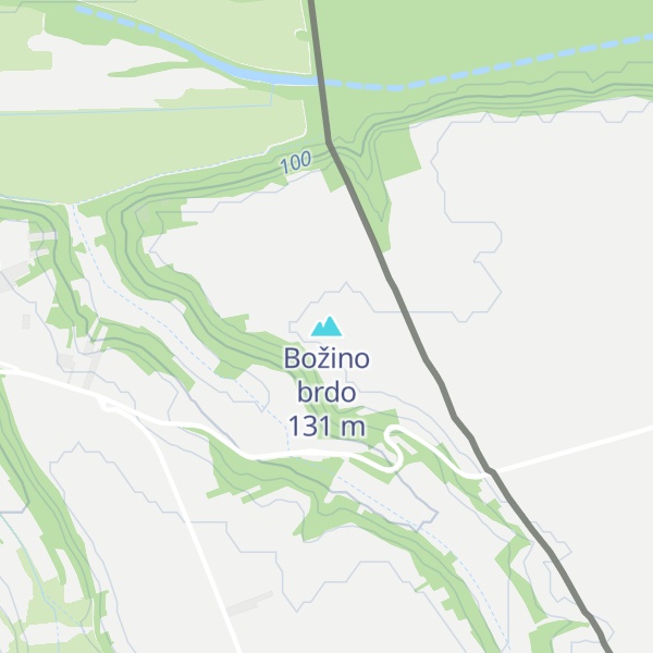 Map of Božino brdo