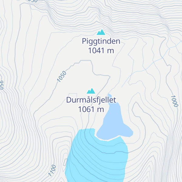 Map of Durmålsfjellet