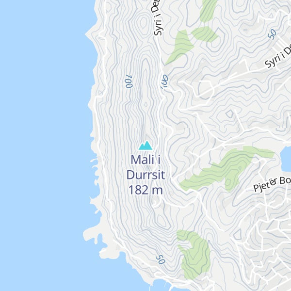 Map of Mali i Durrsit