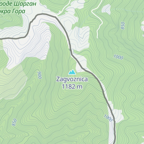 Map of Zagvoznica