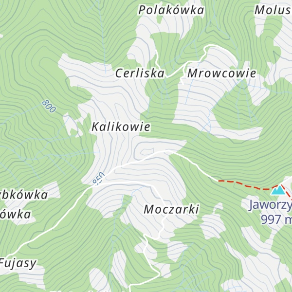 Map of Kalików Groń